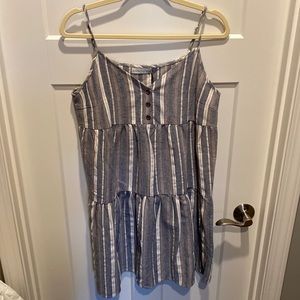 Boutique Blue and white striped dress